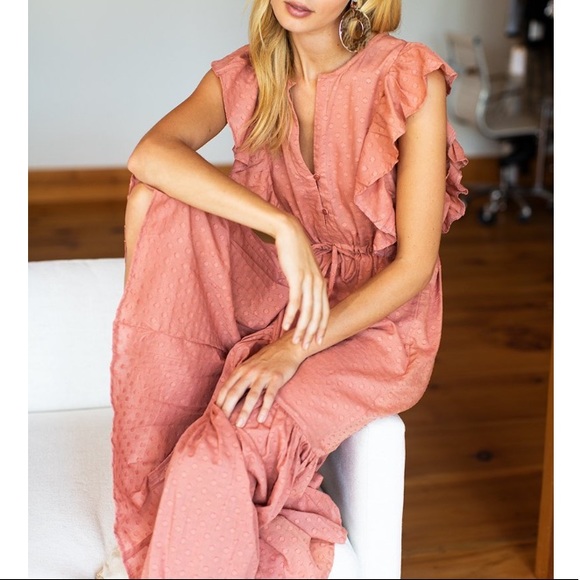 Emerson Fry Chandra Dress- Muted Clay NWOT - Picture 1 of 6